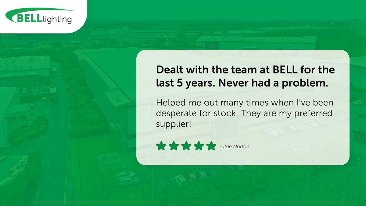belllighting's tweet photo. For BELL Lighting, being responsive and doing what we can to help our customers is a key part of how we work. Itโs brilliant to receive this review from Joe Norton after five years of working with us.
Find out more about us: https://t.co/T5sPqSvHuS
#belllighting #lighting https://t.co/kTuoQHbJTS