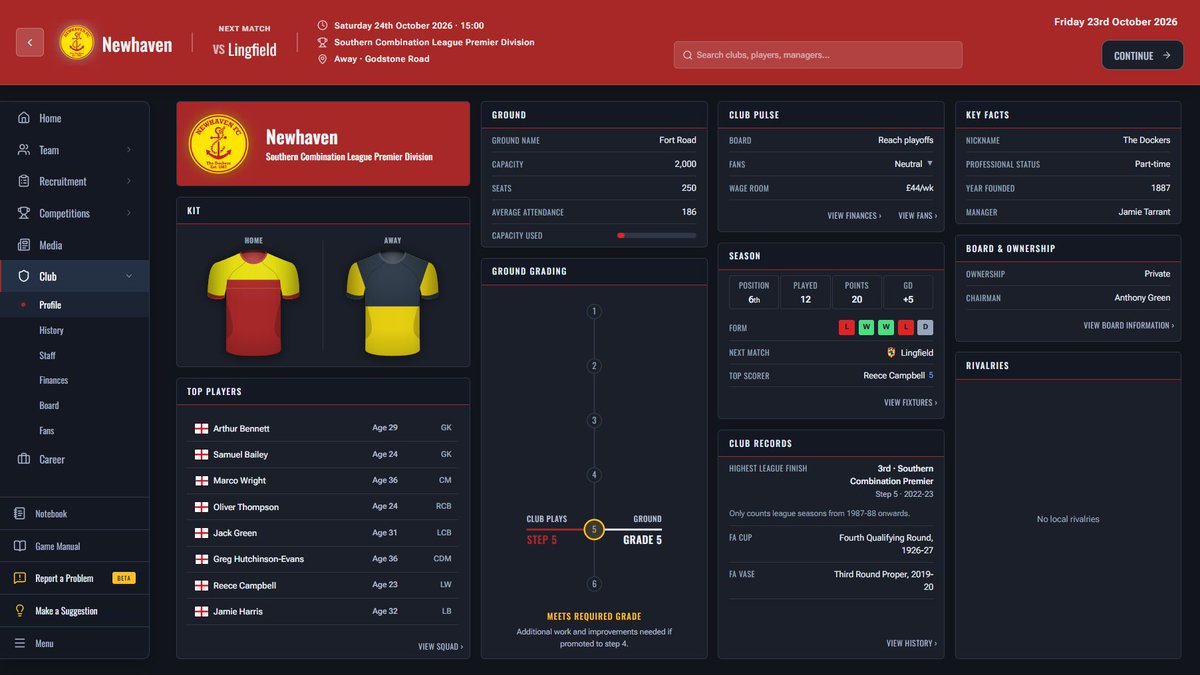 nlm_game's tweet photo. Your next managerial adventure awaits. ⚽️

#NLM is available NOW at a discounted Early Access price. Pick your club. Build your squad. Write your own #NonLeague story. What are you waiting for? 👀 

More here 🔗 https://t.co/aFJlhdPmtC https://t.co/1zKFBnpLS5