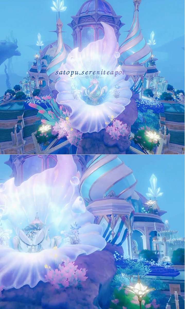 satovo_ov's tweet photo. ✩.*˚塵歌壺最新作✩.*˚

「*˚🫧Mermaid Lagoon🫧*·̩͙」

𓇼𓈒𓐍𓈒𓂂𓏸𓇼𓈒𓐍𓈒𓂂𓏸𓇼𓈒𓐍𓈒𓂂𓏸𓇼𓈒𓐍𓈒𓂂𓏸

ヴォジャニーツァのために制作した水中のお城です️🩵

模本番号♡Asia server♡
468951572061

#塵歌壺 #原神 #Vodyanitsa
#GenshinImpact   
#sereniteapot 
#hoyocreators https://t.co/hinszbgsHR