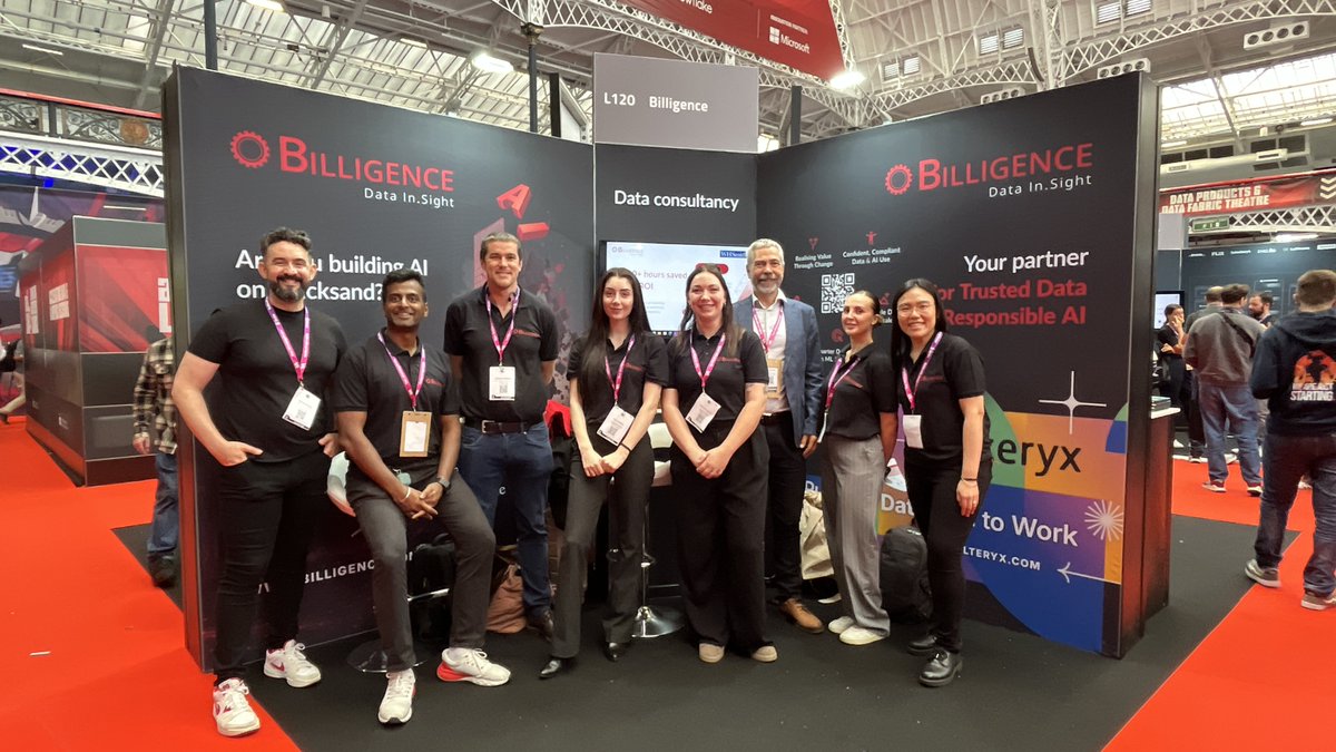 billigence's tweet photo. That’s a wrap on #BigDataLDN 2026 👋

Last week was packed with great conversations around data, AI and governance.

A highlight was seeing Jayeeta from Billigence and Camilla from Mondelēz International take the stage to share practical Data Governance lessons. https://t.co/bdtwDcDaL8