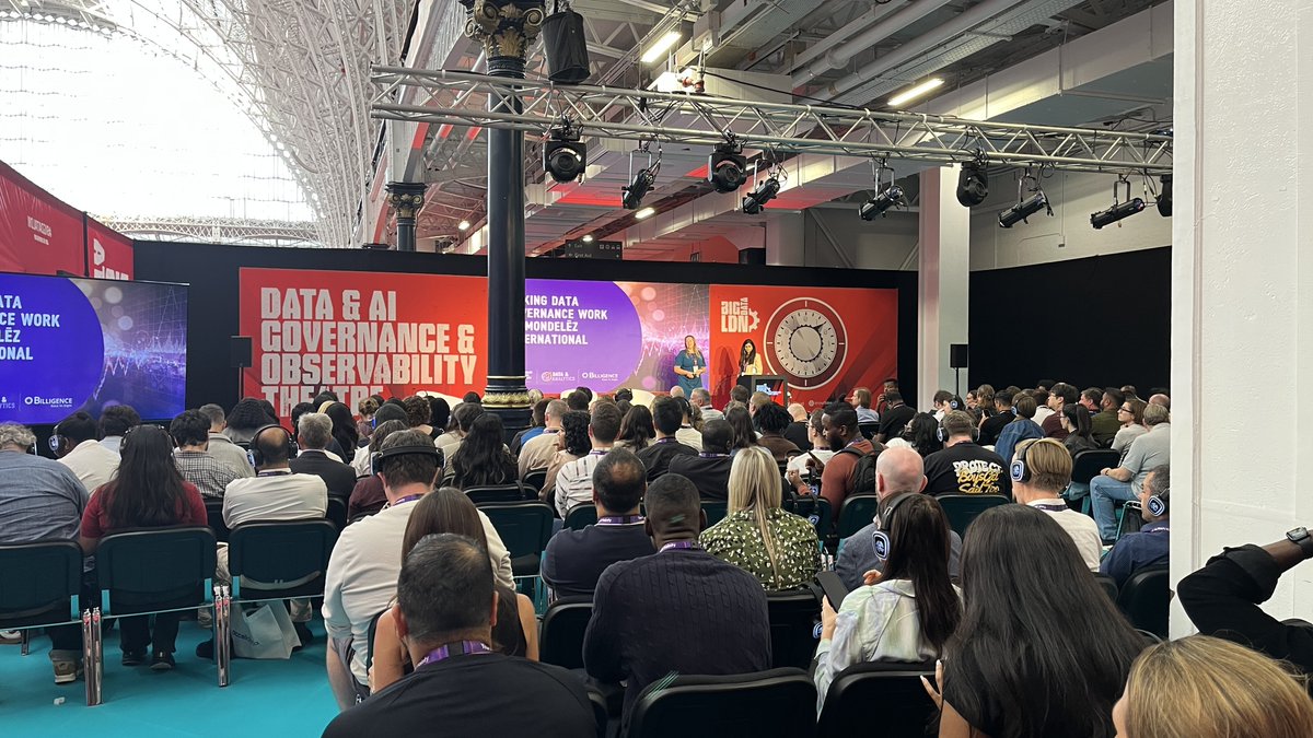 billigence's tweet photo. That’s a wrap on #BigDataLDN 2026 👋

Last week was packed with great conversations around data, AI and governance.

A highlight was seeing Jayeeta from Billigence and Camilla from Mondelēz International take the stage to share practical Data Governance lessons. https://t.co/bdtwDcDaL8