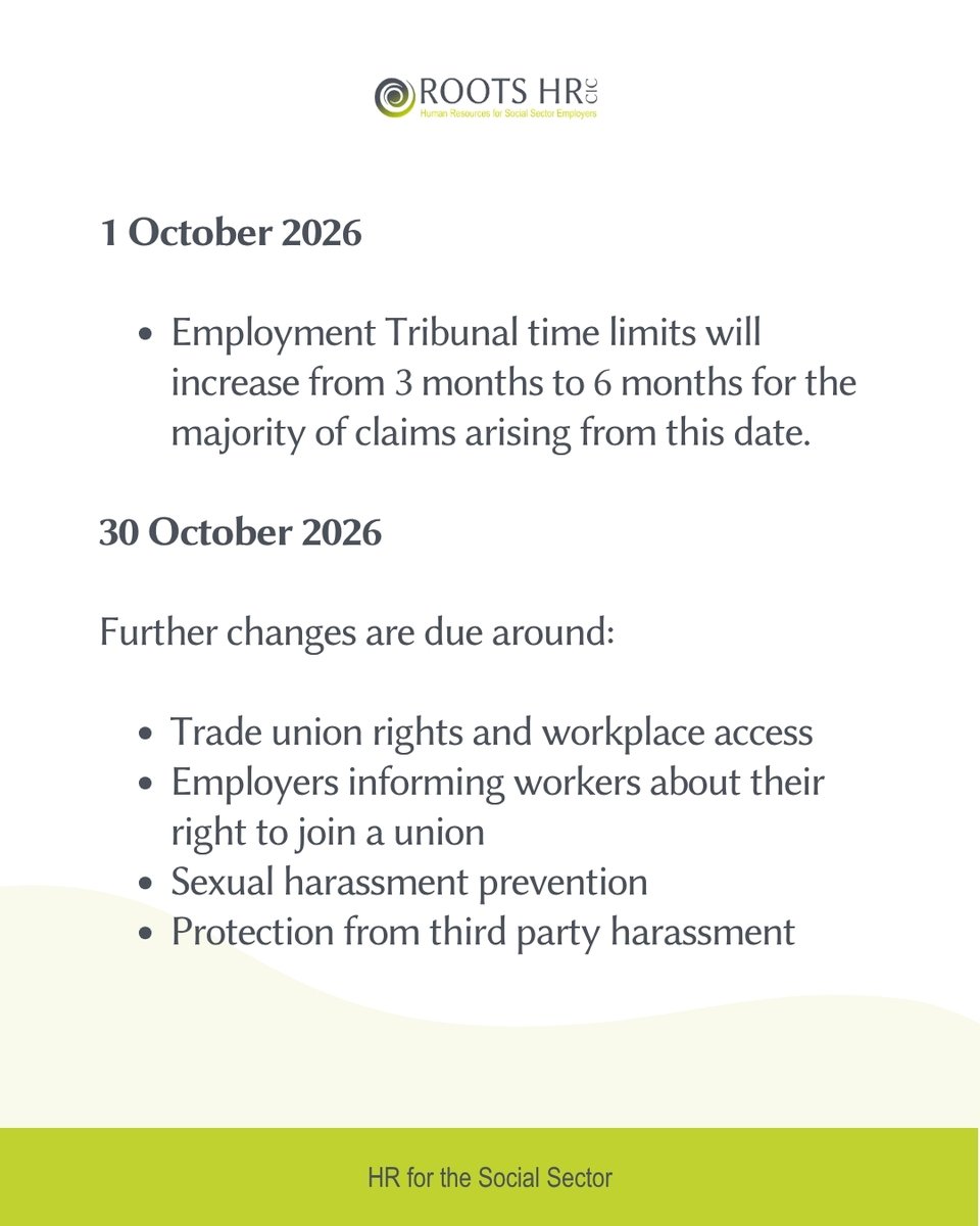 RootsHR's tweet photo. With further changes coming into effect throughout 2026 and into 2027, now is a good time to review your policies, processes and management practices.

Swipe through for some of the key dates and changes employers should have on their radar.

https://t.co/DKGiDv8Y9f https://t.co/Woa4PL0bDD