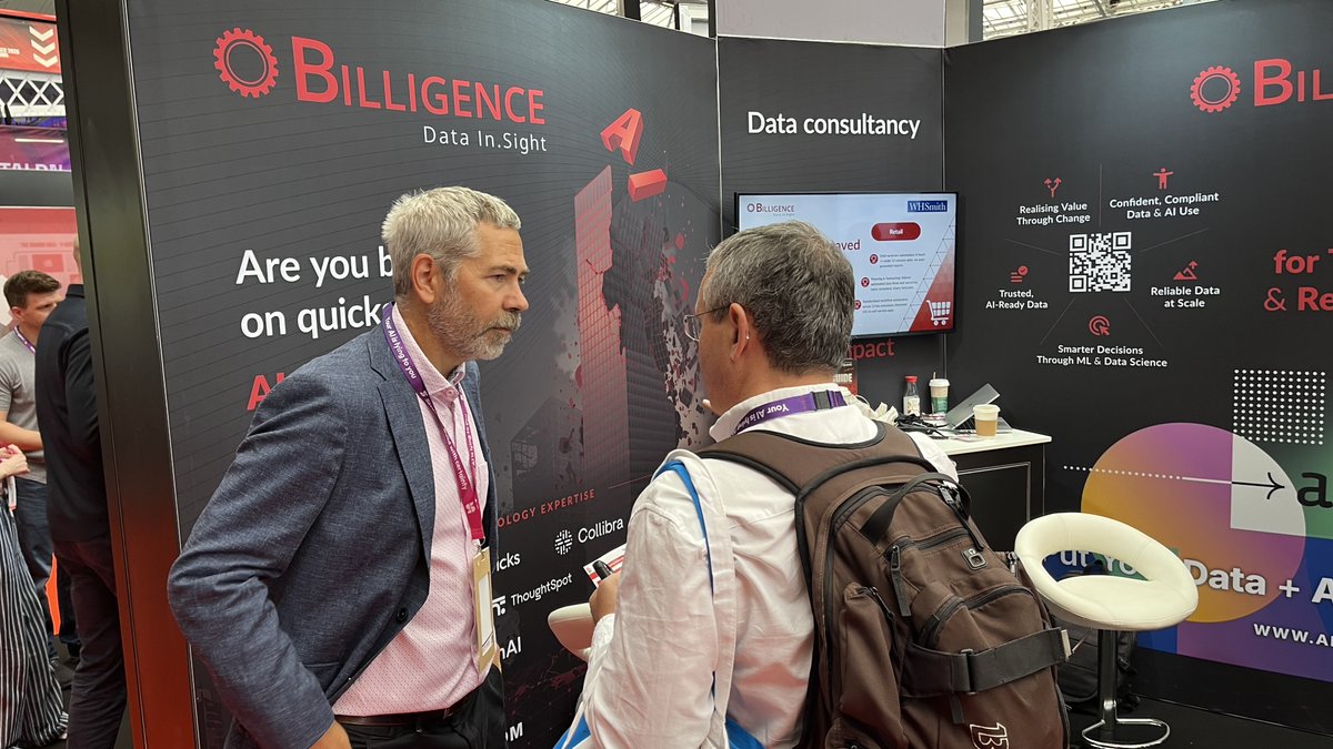 billigence's tweet photo. That’s a wrap on #BigDataLDN 2026 👋

Last week was packed with great conversations around data, AI and governance.

A highlight was seeing Jayeeta from Billigence and Camilla from Mondelēz International take the stage to share practical Data Governance lessons. https://t.co/bdtwDcDaL8