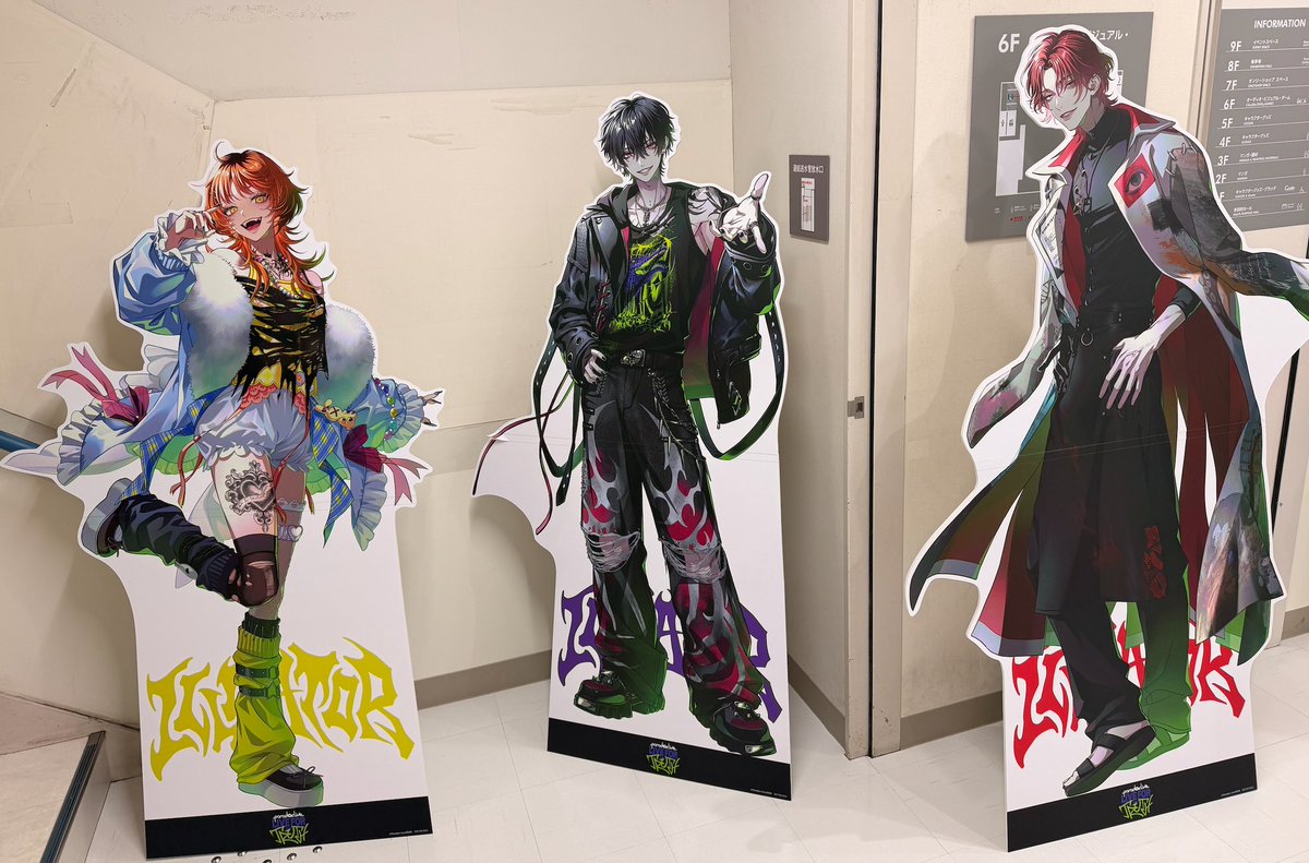 paradoxlive_PR's tweet photo. /／
新チーム「ILLGATOR」
スタンディパネル設置中🎉
\＼

「 Paradox Live Prologue
-LIVE FOR the TRUTH-」の予約開始を記念して、
アニメイト池袋本店6階階段前にて、
新チーム「ILLGATOR」のスタンディパネルが設置中♪

CDのご予約とともにぜひお店まで足をお運びください💨

#パラライ https://t.co/IoFVXW3YVd