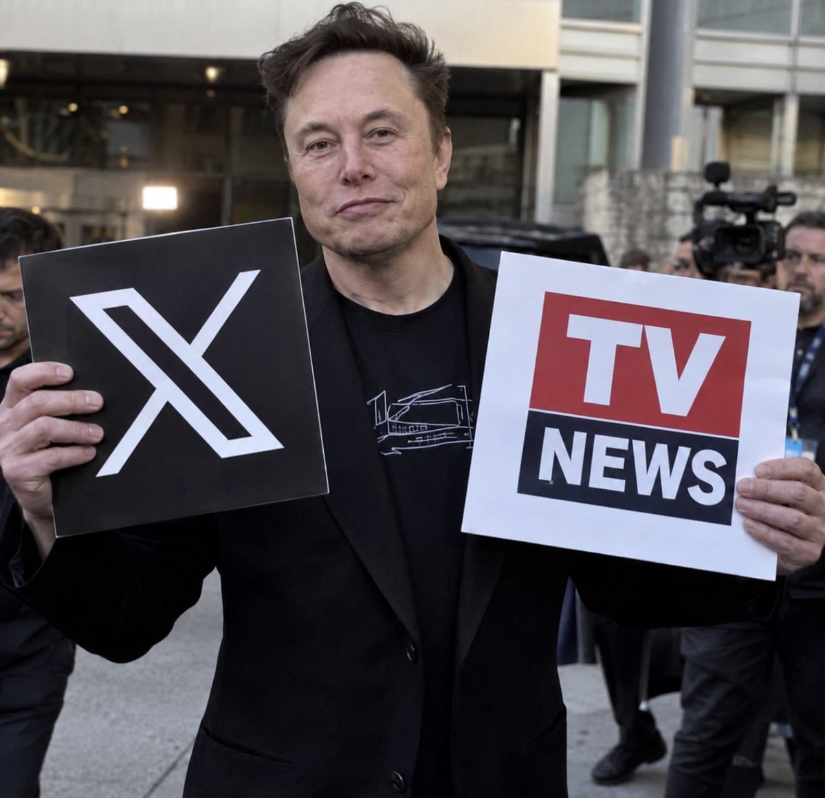 emceospace's tweet photo. WOULD YOU TRUST X MORE THAN TV NEWS?
A. Yes
B. No

🚨 Elon Musk says AI should be completely politically neutral. https://t.co/w2SLShK4m4