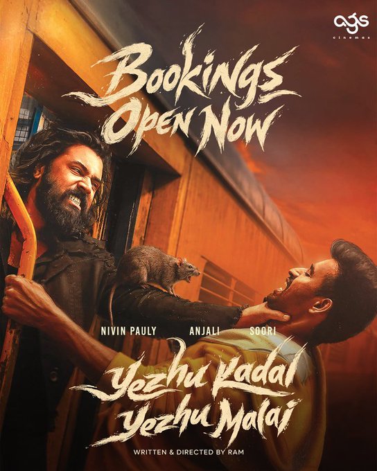 manojmani512's tweet photo. 🎬🔥 The wait ends here! #Yezhukadalyezhumalai BOOKING IS NOW OPEN! 🎟️
Get ready to witness this cinematic journey on the BIG SCREEN! ❤️🔥✨
#NivinPauly #Soori #Ram #YezhuKadalYezhuMalai #TamilCinema #Kollywood #MovieBookings #NowBooking #CinemaLovers https://t.co/JL8UB577WX