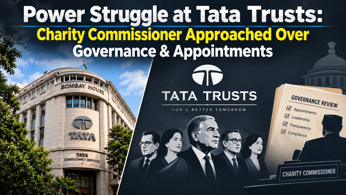 rrnewstrends's tweet photo. Major boardroom upheaval at Bombay House: Tata Trusts Vice-Chairman Venu Srinivasan has approached the Maharashtra Charity Commissioner, demanding an urgent probe into governance lapses and key leadership appointments. https://t.co/hJkaMwmsgs
#TataSons #TataTrusts #NoelTata https://t.co/TR7eiYZwlc
