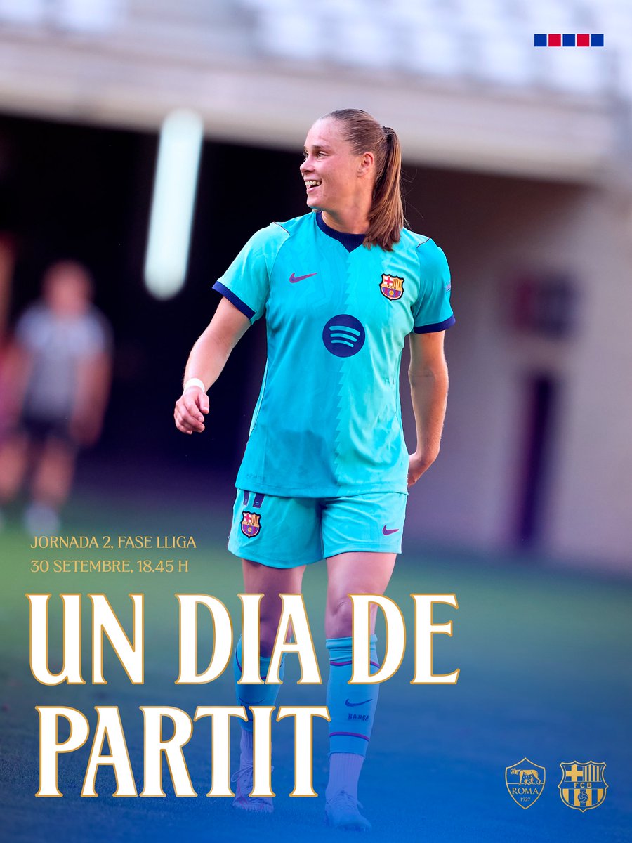 FCBfemeni's tweet photo. Dia de Champions a Roma! ✨
#RomaBarça https://t.co/6hi44dKuSs