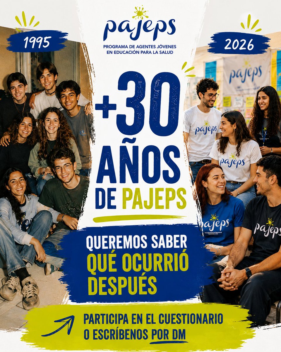 FUNDADEPS's tweet photo. 💙 Más de 30 años. Muchas generaciones. Una misma red.

Queremos conocer la huella que PAJEPS ha dejado en quienes participaron: aprendizajes, experiencias y caminos construidos después.

Si fuiste Agente de Salud, ayúdanos completando el cuestionario.

#PAJEPS #FUNDADEPS https://t.co/jUNkn2PRhS