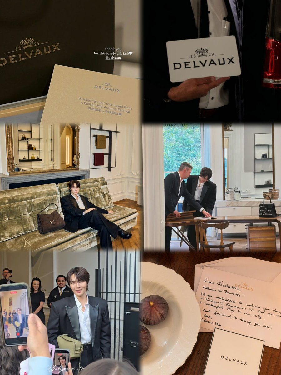 darksideangel88's tweet photo. สิ่งที่ #Delvaux ทำให้คุณหนูน้องน้ำปิง #nampingster สมฐาแบรนด์เครื่องหนังลัคชูที่อยู่มาตั้งแต่ปี 1829 มาก

- ส่งของขวัญให้ 
- เชิญมาชมงานนิทรรศการที่เป็นงานไพรเวท
ถึงที่ผลิต
- ทีมเอ็นดูมาดามและแฟนคลับมากๆ  ให้เกียรติและให้การต้อนรับอย่างดี 
- เขียนการ์ดต้อนรับมาดาม
- ส่งราชรถมารับตั้งแต่เหยียบปารีส
- private dinner กับ ceo Delvaux 
 และสุดท้าย
“Looking forward to seeing you soon!”

🪷✨ #NampingxDelvaux
