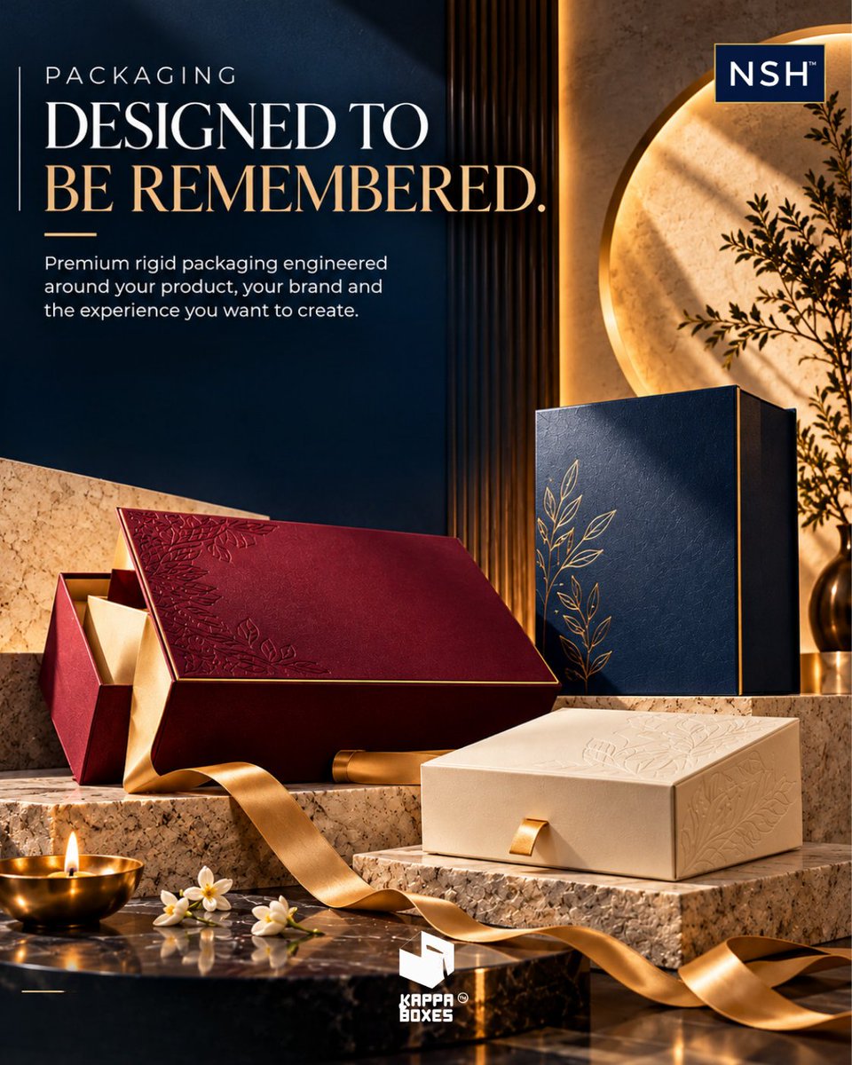 BoxesKappa32954's tweet photo. PACKAGING DESIGNED TO BE REMEMBERED.
#KappaBoxes #PremiumPackaging #LuxuryPackaging #CustomPackaging #RigidBoxes #CustomBoxes #PackagingDesign #PremiumBoxes #LuxuryBoxes #BrandPackaging #ProductPackaging #PackagingSolutions #PackagingMatters #BrandExperience #CustomRigidBoxes https://t.co/MiBjBUTlRr