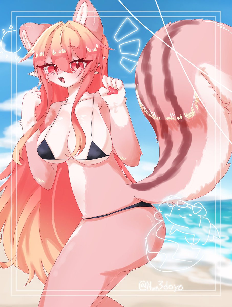 Nun3doyo's tweet photo. 🏖🐿 https://t.co/Eo5mMCHL43