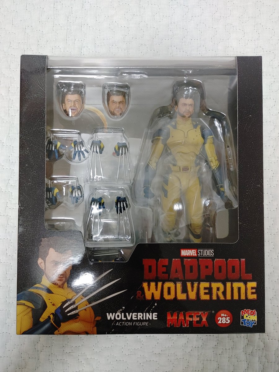 2000over_toy's tweet photo. 前にMAFEXのデッドプールを買ったから揃えたくなってしまってウルヴァリンを買ってきた。
このバージョンには素顔ヘッドしか付いてないのね。
色々と集めたくなって��るわ
#MAFEX
#ウルヴァリン https://t.co/T57Ll1MBm7