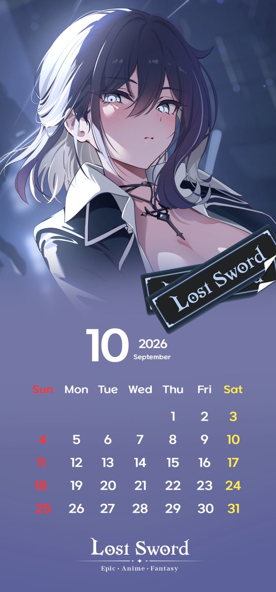 LostSword_EN's tweet photo. 📆 Spend October 2026 with #Crassa 🔥
🔔 Download the original calendar wallpaper from the #LostSword official Discord server!

◤ https://t.co/BVYz3HrcXT ◢

#LTSD #Wallpaper https://t.co/DqCMGvHsGw