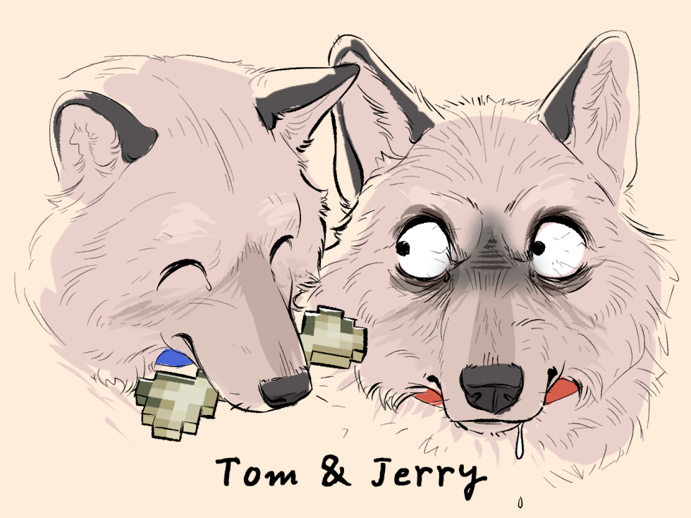 Miru3192's tweet photo. Tom &amp; Jerry https://t.co/RzRcl9FjAg