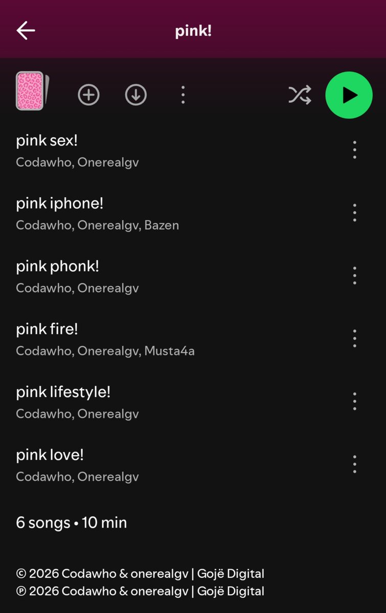 wearetooturnt's tweet photo. CODAWHO x ONEREALGV

PINK! 
(EP)

OUT NOW ⚡

▫️featuring Bazen, Musta4a https://t.co/861qzTT0HX