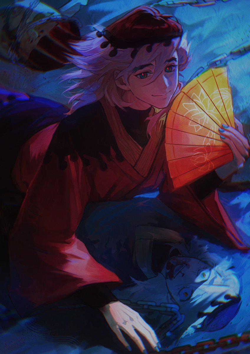 ww0585129248246's tweet photo. 【鬼童丸，易拉链子逃脱】
第三棒ID: 为所欲为不保险（鬼童丸）

来源自中国微博超话同人活动:童磨百鬼夜行主题接力 https://t.co/S14miLr99o