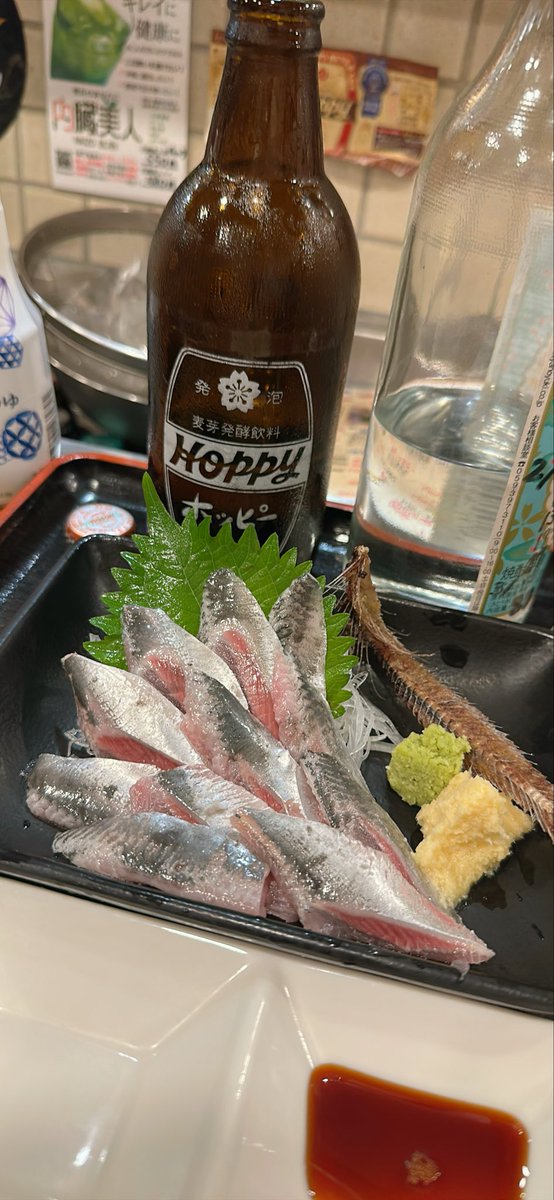 Magata27559's tweet photo. #一笑一杯
#もちろん白ホッピー
#７周年おめでとう御座います
#イベント土曜日席予約しました
#イワシ刺身は骨せんべいサービス
#サワラ西京焼き美味い
#１枚別の店が混ざってます
#青戸
#青砥 https://t.co/79CjvW9bvy