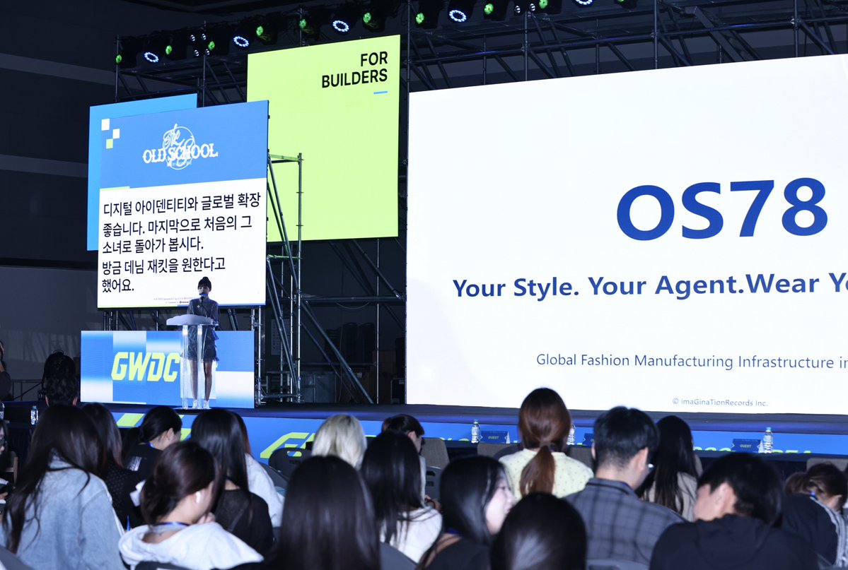 OS78AI's tweet photo. OS78 at GWDC 2026 🇰🇷

A great two days in Korea.

At GWDC 2026, we shared how OS78 is bringing AI Agents into fashion — connecting personal ideas, design, and Japan’s craft network to turn a prompt into a real product.

Thank you to everyone who stopped by the OS78 booth, shared ideas, and connected with us.

Come to OS78. Create your style. Make it yours.
#OS78 #GWDC2026 #AIAgent #AIFashion #FashionTech #PersonalizedFashion