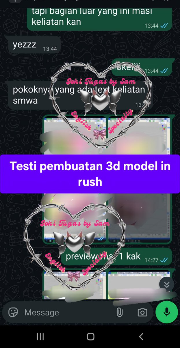 JokiSammy's tweet photo. @mewrnich hmuu bisa sama aku yaa udh sering handle 3d blenderr https://t.co/VoZuV2Mbzb