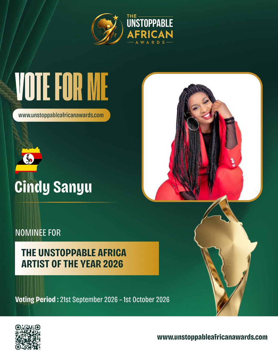 CindySanyu_UG's tweet photo. Cast your vote now 
https://t.co/9QKn0RrNE0
Thank you https://t.co/dhblXofXYb