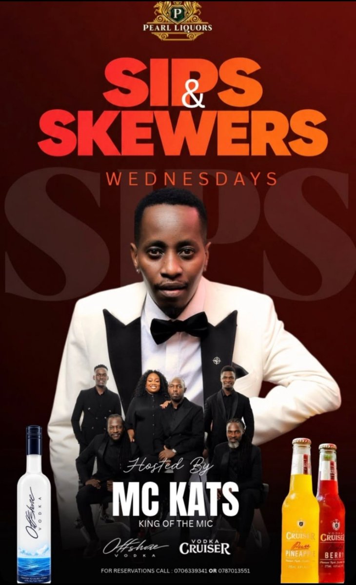 MrInfluencerUg1's tweet photo. Sips &amp; Skewers Wednesdays is hosted by @mckatsug  at Pearl Liquors in Najjera.
Event Details
• When: Every Wednesday
• Where: Pearl Liquors (Najjera, opposite Tavern Gardens)
• Host: @mckatsug 
• Reservations: Call 0706339341 or 0787013551 https://t.co/mXyL32eYDb