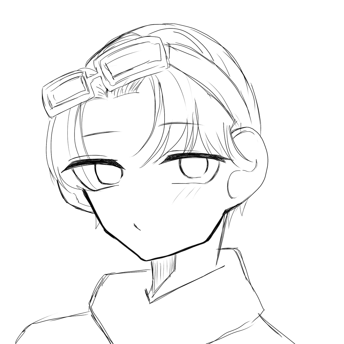 SenXing42313's tweet photo. こういう髪型描く予定（捏造） https://t.co/aOoCqNPV1V