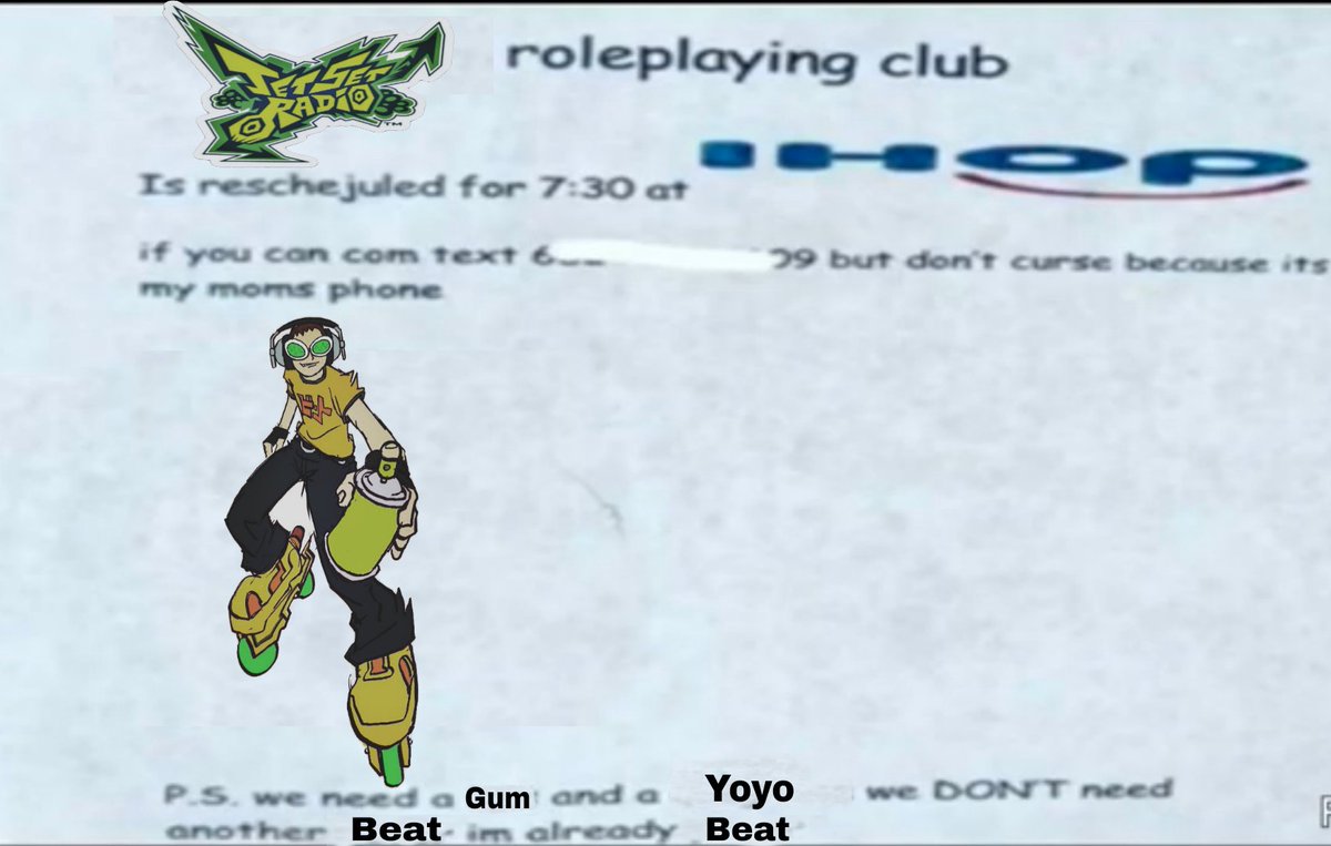 ma7mod_m7m63145's tweet photo. We just need Gum and Yoyo.
#JSR #Jetsetradio https://t.co/TaEASClAov