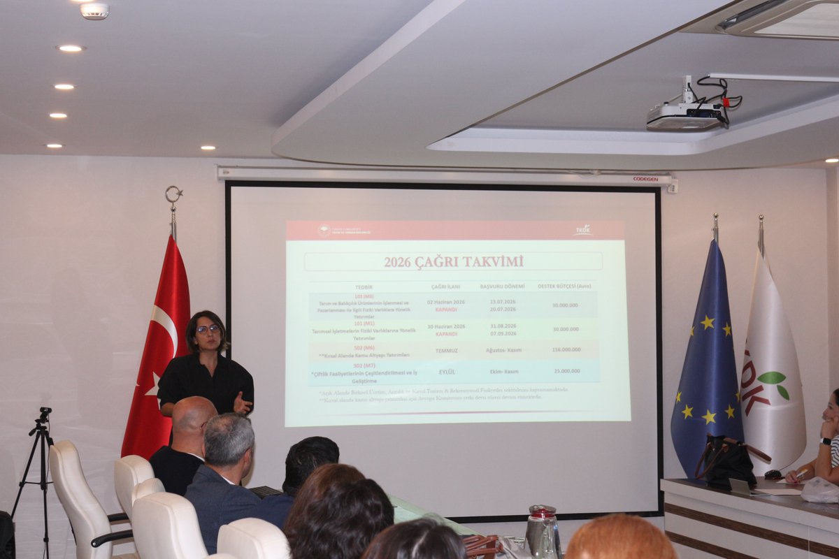 TkdkAydin's tweet photo. IPARD III M10 – Danışmanlık Hizmetleri ile M7 – Çiftlik Faaliyetlerinin Çeşitlendirilmesi ve İş Geliştirme tedbirleri hakkında Aydın’da faaliyet gösteren uzman tarım danışmanları ve tarım danışmanlarına yönelik bilgilendirme toplantısı yapıldı.+

#IPARDIII #TKDK #Aydın #Tarım https://t.co/0rYmFGnCvj