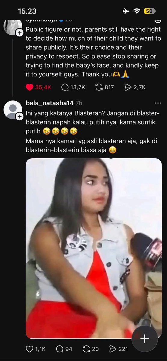 elzraha's tweet photo. parah sih ini mah, ngeri bgt komennya https://t.co/JcujBc6qd3