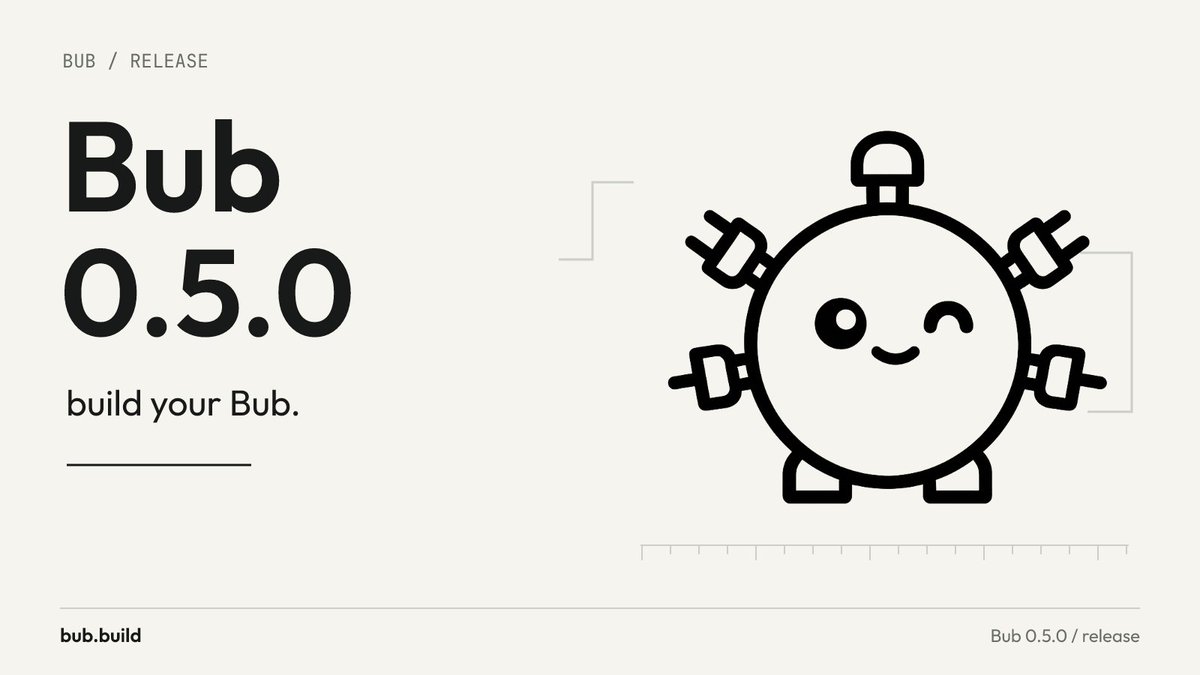 bubdotbuild's tweet photo. Bub 0.5.0 is out.

- SDK for building your #Bub.
- sandbox: isolate the agent loop, tool calls, and context in different places.
- built-in traces.
- #Python CodeMode by @frostming90 

thread ↓ https://t.co/BbVDkASPlL