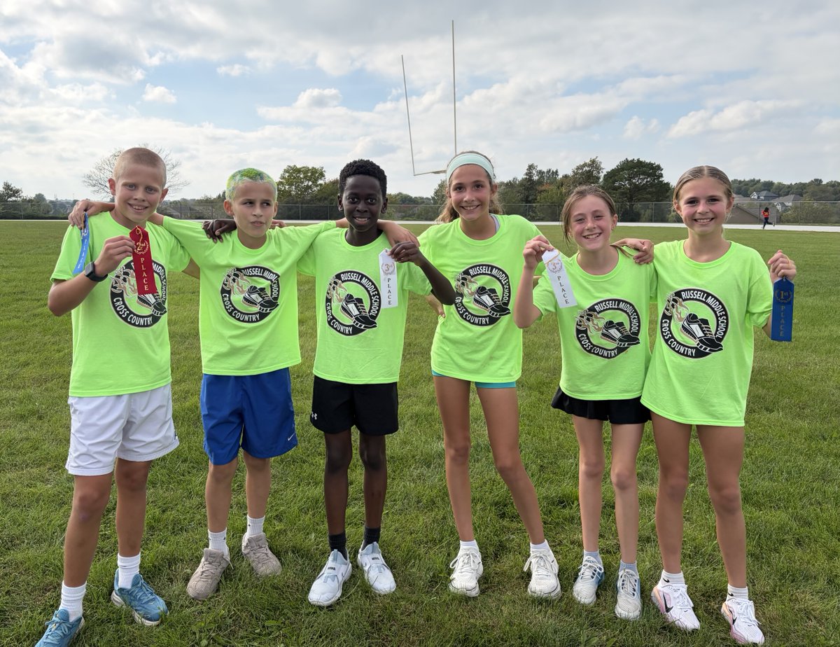 mps_russell's tweet photo. On Monday, Our 6th Grade Cross Country runners had a meet at Beadle!  Russell got 1st, 2nd, and 3rd in both boys and girls for 6th grade! #TWolfPride https://t.co/kFt5araeDR