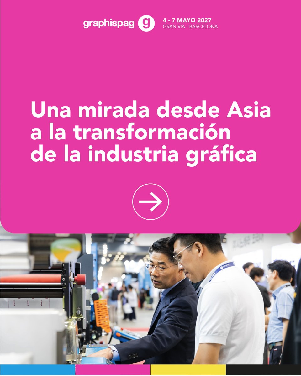 graphispag's tweet photo. 🌏 Una mirada desde Asia a las tendencias de la industria gráfica

La inteligencia artificial, la automatización, la impresión digital aplicada al packaging, la producción flexible y la integración de tecnología, datos y personas están redefiniendo cómo se produce y se compite. https://t.co/rbMehiENjg