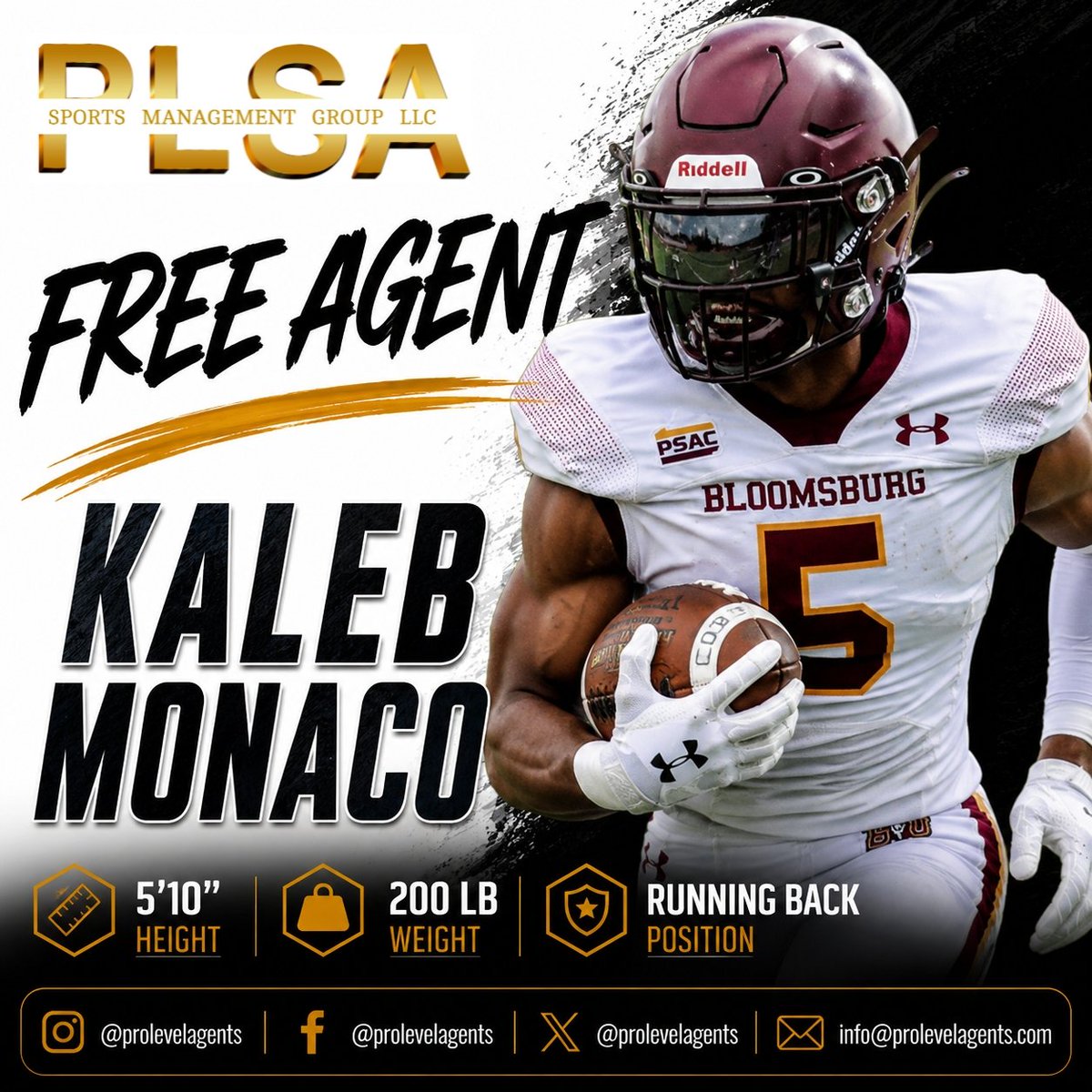 ProLevelAgents's tweet photo. ‼️FREE AGENT - READY TO SIGN FOR 2027‼️

🎥 Film &amp; Info:
https://t.co/oRokw3WHJl

#ArenaFootball #Football #IndoorFootball #NFL #CFL #UFL #LFA #GFL #FreeAgent https://t.co/zPr62KornD