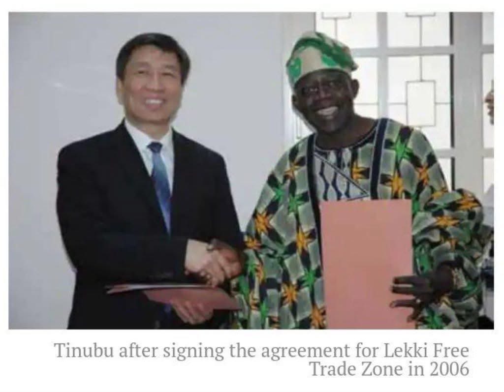 Big_marvis's tweet photo. 2006. Tinubu was already bringing Chinese investment into Lagos and laying the foundation for what would become the Lekki Free Zone.

Today, it’s part of one of Nigeria’s biggest industrial and investment corridors.

Meanwhile, Peter Obi’s supporters will tell you he was busy building a brewery in Anambra so his people could become more intelligent. 😂😂

Different visions, different legacies.