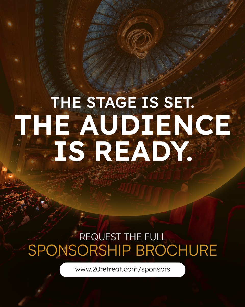 2_Retreat's tweet photo. The best exposure is not a banner. It is a headline. Sponsor the 2.0 Retreat and place your brand in front of founders and leaders across three remarkable days in Las Vegas.
 Request the full sponsorship brochure now: https://t.co/NJE4PxNo1C 
#20Retreat #Sponsorship #Vegas https://t.co/gqzFbB6oAn