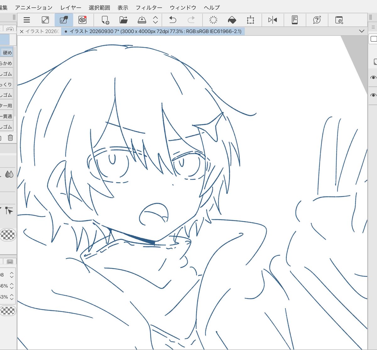 Reiutoa's tweet photo. wip どこか違和感あるので少し置く https://t.co/qkJivArhLN