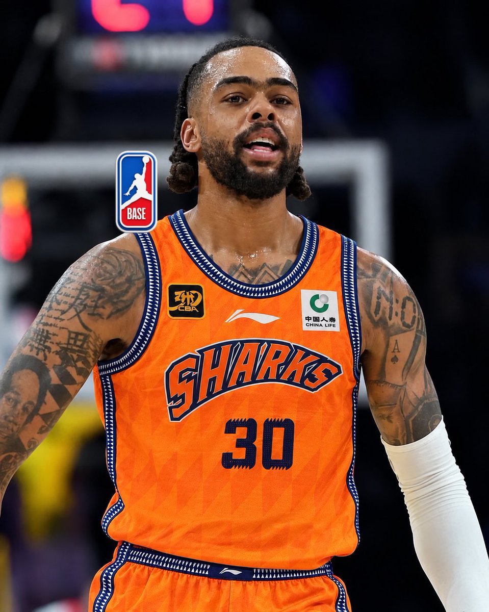 TheDunkCentral's tweet photo. BREAKING: D’Angelo Russell has agreed to a deal with the Shanghai Sharks, per @ZhangDuo15 

(h/t @TheNBABase ) https://t.co/fzmB2dybni