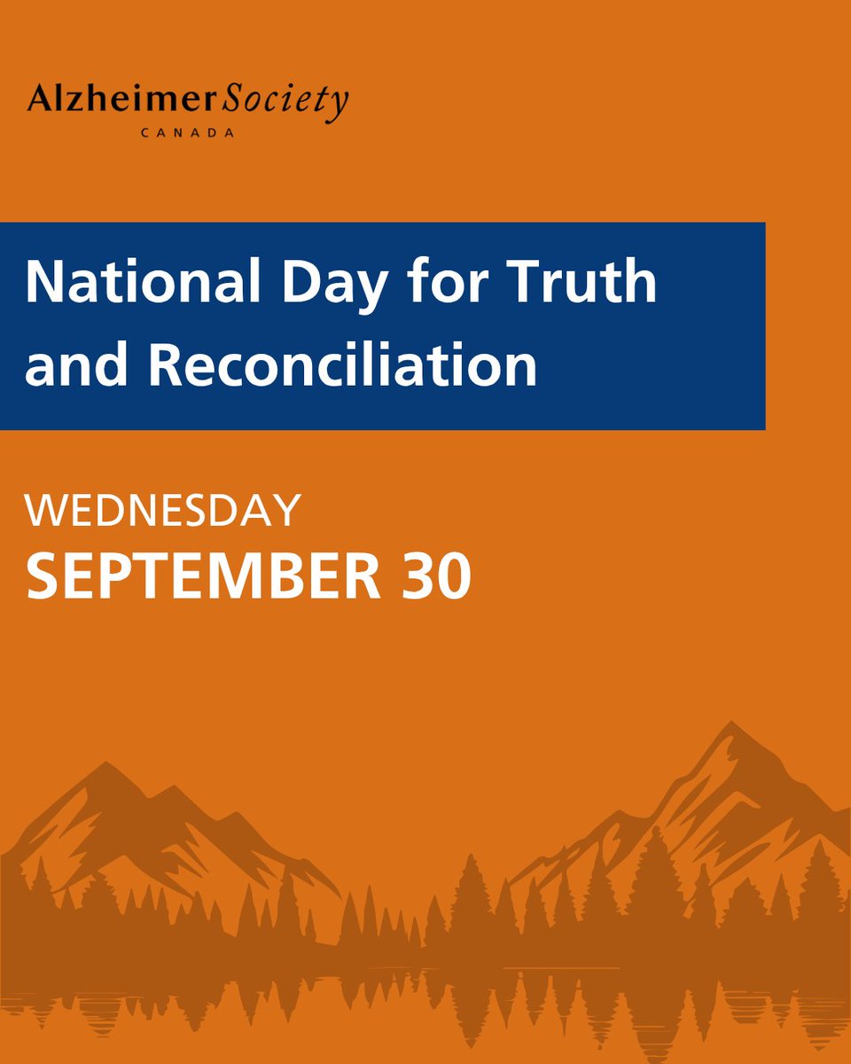 AlzCanada's tweet photo. On this National Day for Truth and Reconciliation, we honour survivors of residential schools, along with their families and communities, and reflect on the lasting impacts these institutions have had across generations. 

Dementia rates among Indigenous peoples are rising, and they face health disparities that are rooted in colonization and ongoing social inequities. 

At the Alzheimer Society of Canada, we want to connect Indigenous peoples with culturally appropriate care tools and resources. Visit the link for a list of resources on dementia care for First Nations, Métis and Inuit peoples, compiled in partnership with Indigenous health experts.

Learn more: https://t.co/urisKqWLBh

#NationalDayForTruthAndReconciliation
--

En cette Journée nationale de la vérité et de la réconciliation, nous rendons hommage aux survivant·es des pensionnats autochtones, ainsi qu’à leur famille et à leurs communautés, et nous prenons le temps de réfléchir aux répercussions durables que ces établissements ont à travers les générations. 

La prévalence des troubles neurocognitifs chez les peuples autochtones est en hausse, et ces communautés sont confrontées à des inégalités en matière de santé qui trouvent leur origine dans la colonisation et dans les inégalités sociales persistantes. 

La Société Alzheimer du Canada souhaite mettre à la disposition des peuples autochtones des outils et des ressources de soins adaptés à leur culture. Cliquez sur le lien pour consulter une liste de ressources sur les soins des troubles neurocognitifs destinées aux Premières Nations, aux Métis et aux Inuits, compilée en collaboration avec des expert·es en santé autochtones.

En savoir plus : https://t.co/AdR1bZGcah