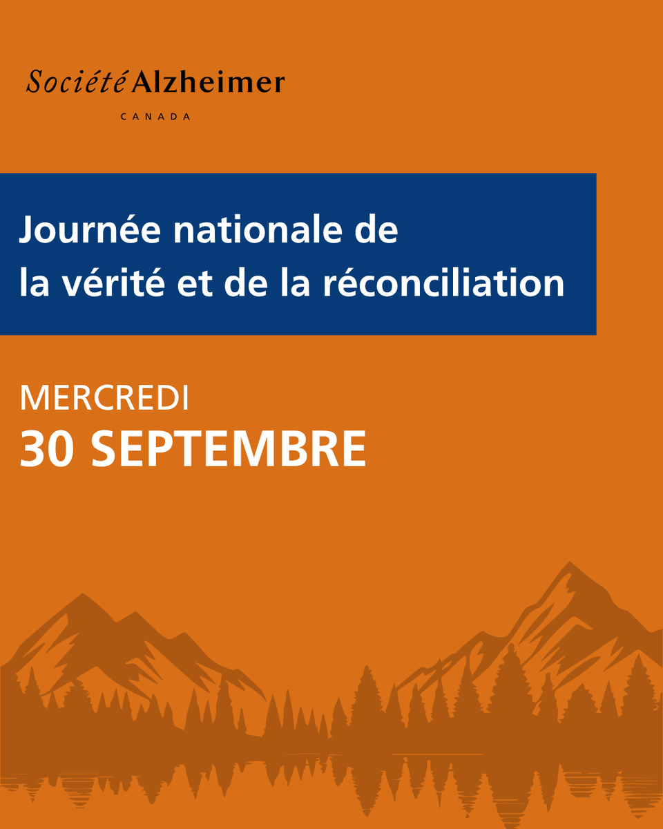 AlzCanada's tweet photo. On this National Day for Truth and Reconciliation, we honour survivors of residential schools, along with their families and communities, and reflect on the lasting impacts these institutions have had across generations. 

Dementia rates among Indigenous peoples are rising, and they face health disparities that are rooted in colonization and ongoing social inequities. 

At the Alzheimer Society of Canada, we want to connect Indigenous peoples with culturally appropriate care tools and resources. Visit the link for a list of resources on dementia care for First Nations, Métis and Inuit peoples, compiled in partnership with Indigenous health experts.

Learn more: https://t.co/urisKqWLBh

#NationalDayForTruthAndReconciliation
--

En cette Journée nationale de la vérité et de la réconciliation, nous rendons hommage aux survivant·es des pensionnats autochtones, ainsi qu’à leur famille et à leurs communautés, et nous prenons le temps de réfléchir aux répercussions durables que ces établissements ont à travers les générations. 

La prévalence des troubles neurocognitifs chez les peuples autochtones est en hausse, et ces communautés sont confrontées à des inégalités en matière de santé qui trouvent leur origine dans la colonisation et dans les inégalités sociales persistantes. 

La Société Alzheimer du Canada souhaite mettre à la disposition des peuples autochtones des outils et des ressources de soins adaptés à leur culture. Cliquez sur le lien pour consulter une liste de ressources sur les soins des troubles neurocognitifs destinées aux Premières Nations, aux Métis et aux Inuits, compilée en collaboration avec des expert·es en santé autochtones.

En savoir plus : https://t.co/AdR1bZGcah