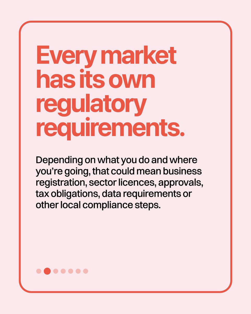 gosar_co's tweet photo. A missed regulation shouldn’t be what delays your market entry.

Before you launch, know what the market requires, what applies to your business, and what needs to happen before you can operate.

Entering a new market? Let GOSAR help you identify the requirements before they become roadblocks.