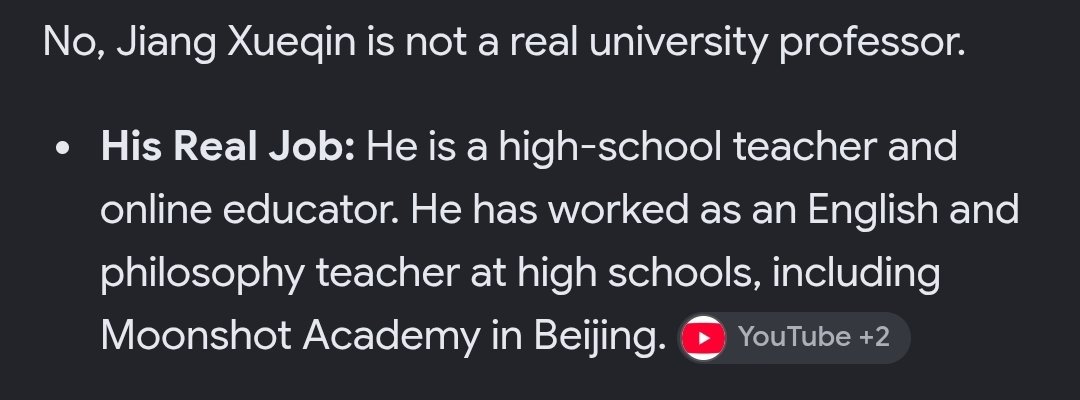 vipinxtwt's tweet photo. @jackneel @xueqinjiang He's a larper not a professor lol https://t.co/TB53kskvMT