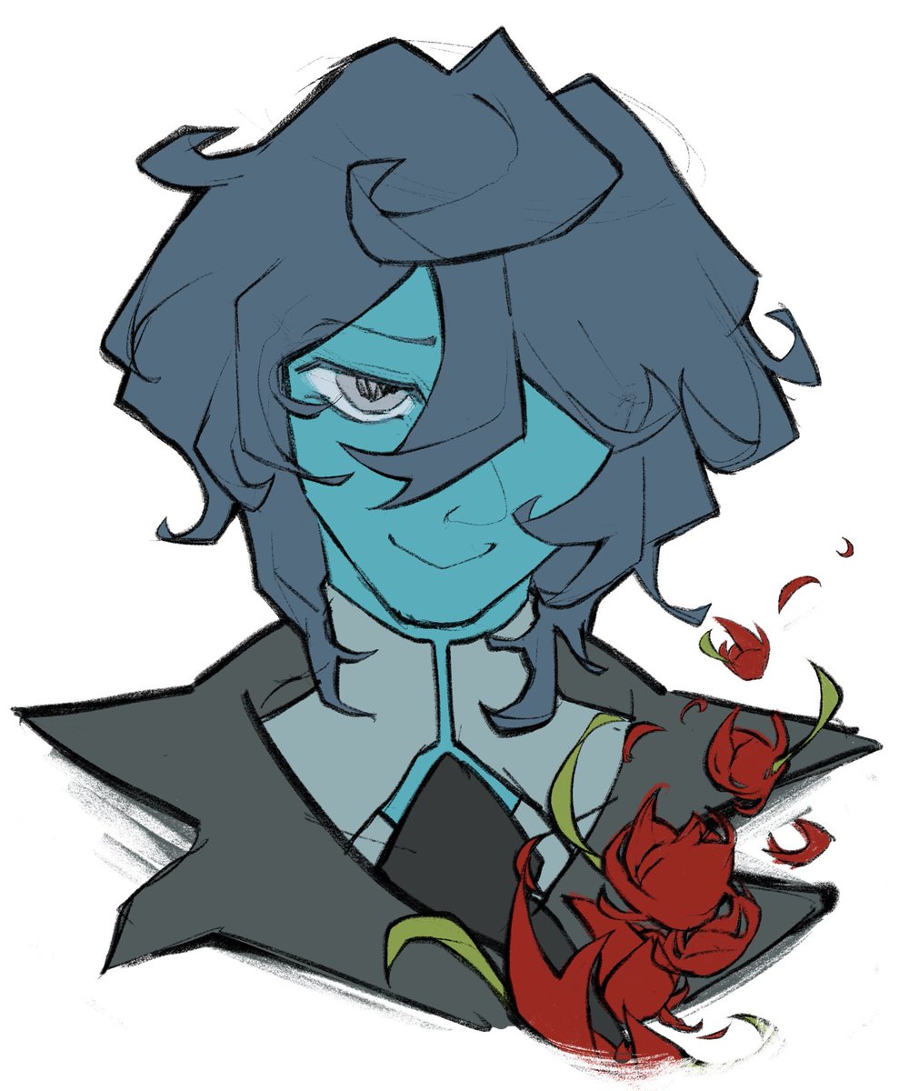 fishykeepy's tweet photo. more detailed headshot bc i like the design #airokunfanart https://t.co/LzOrzxXhgn