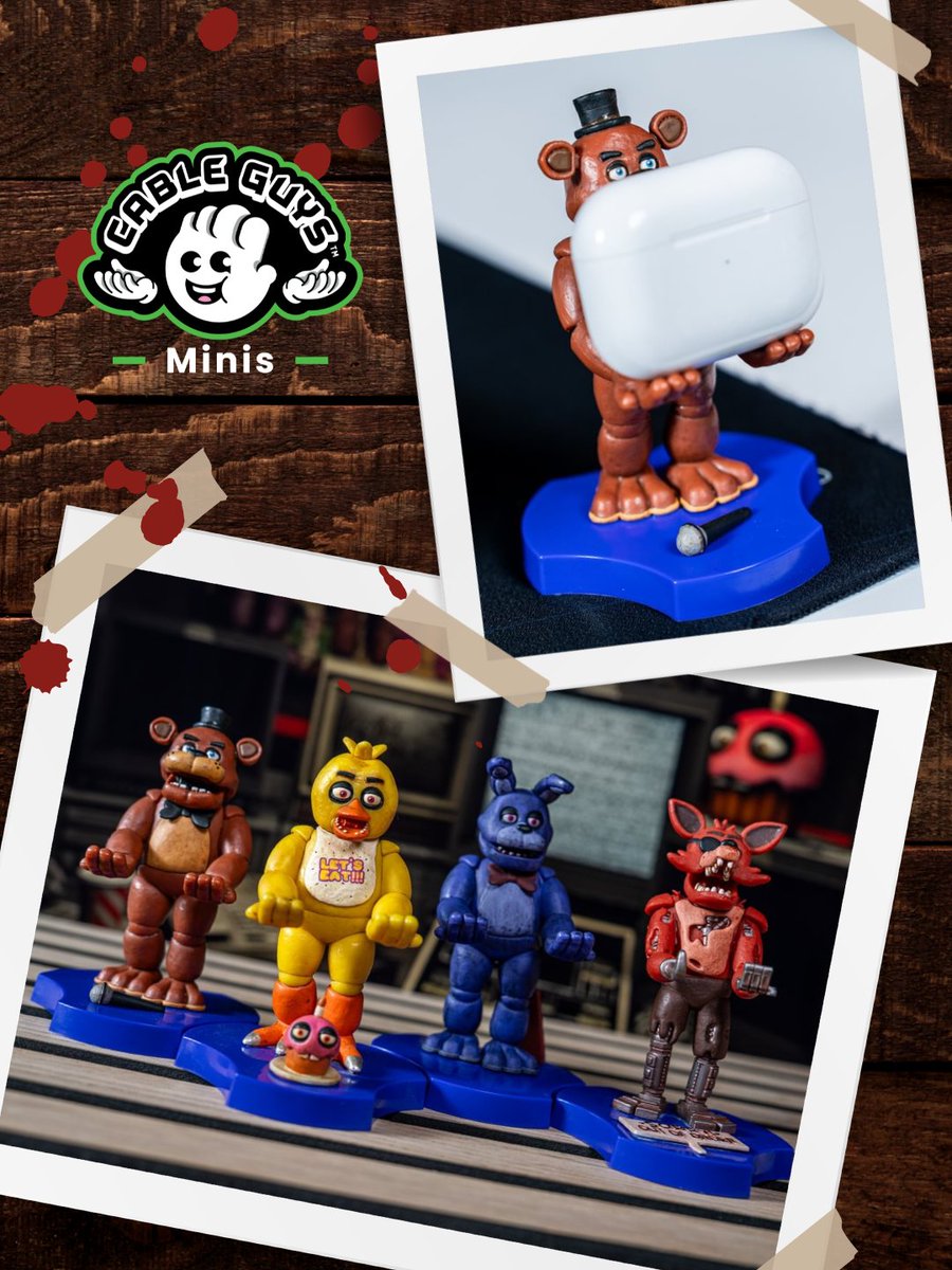 exgpro's tweet photo. Bring your favourite characters home in MINI form! ✨

Whether you're all about TMNT Power, Bikini Bottom adventures, spooky nights at Freddy's, or visits to Halloween Town, Mini Cable Guys keep your earbuds, phones and small devices organised while showcasing the characters you love.

Officially licensed, officially fun! Perfect for gifts 🎁

Shop the collection today at https://t.co/GtOkCZji8k

#gaming #collectibles #fnaf #spongebob #nightmarebeforechristmas #disney