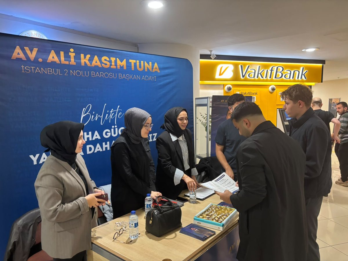 AliKasimTunaTR's tweet photo. ⚖️ Adliyelerde Stantlarımızdayız

İstanbul 2 No’lu Barosu Başkanlığına adaylık sürecimiz kapsamında;

📍 İstanbul Adliyesi
📍 İstanbul Anadolu Adliyesi
📍 Bakırköy Adliyesi
📍 Bakırköy Adliyesi Ek Hizmet Binası

binalarında kurduğumuz stantlarımızla kıymetli meslektaşlarımızla bir araya geliyoruz.

Mesleğimizin geleceğine ilişkin düşüncelerimizi paylaşmak, sizleri dinlemek ve birlikte daha güçlü bir baro için istişare etmek üzere tüm meslektaşlarımızı stantlarımıza bekliyorum.

Av. Ali Kasım Tuna
İstanbul 2 No’lu Barosu Başkan Adayı

#AliKasımTuna #İstanbul2NoluBarosu #BirlikteDahaGüçlü #Avukat