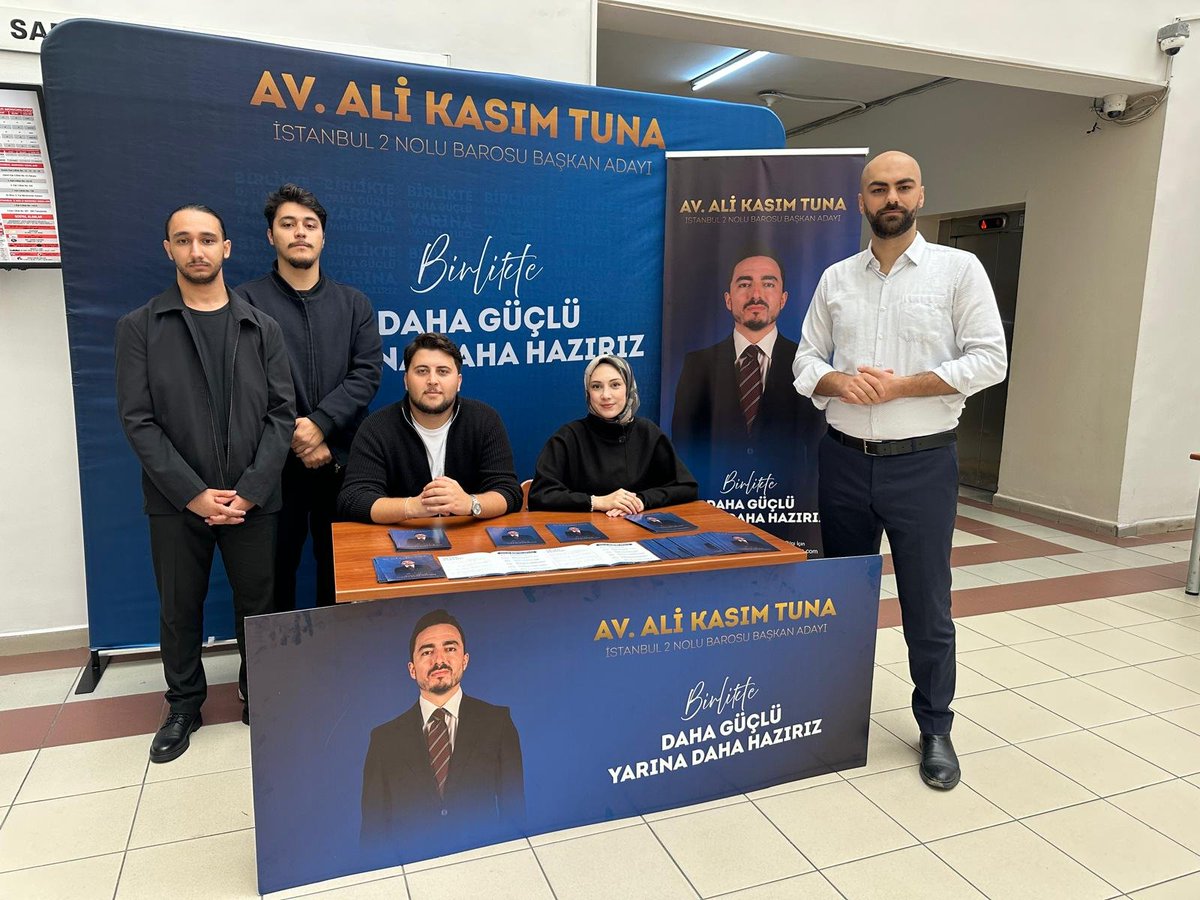 AliKasimTunaTR's tweet photo. ⚖️ Adliyelerde Stantlarımızdayız

İstanbul 2 No’lu Barosu Başkanlığına adaylık sürecimiz kapsamında;

📍 İstanbul Adliyesi
📍 İstanbul Anadolu Adliyesi
📍 Bakırköy Adliyesi
📍 Bakırköy Adliyesi Ek Hizmet Binası

binalarında kurduğumuz stantlarımızla kıymetli meslektaşlarımızla bir araya geliyoruz.

Mesleğimizin geleceğine ilişkin düşüncelerimizi paylaşmak, sizleri dinlemek ve birlikte daha güçlü bir baro için istişare etmek üzere tüm meslektaşlarımızı stantlarımıza bekliyorum.

Av. Ali Kasım Tuna
İstanbul 2 No’lu Barosu Başkan Adayı

#AliKasımTuna #İstanbul2NoluBarosu #BirlikteDahaGüçlü #Avukat