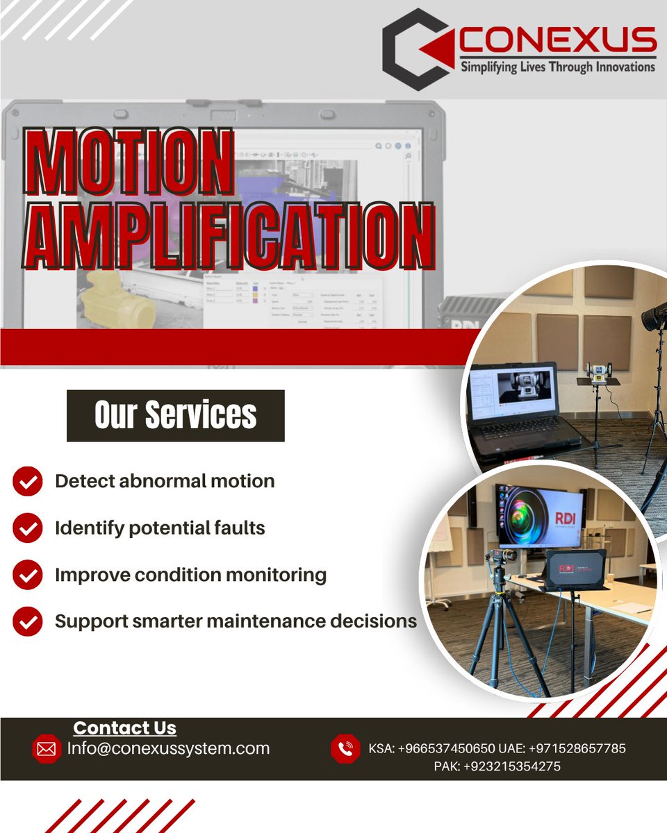 ConexusE's tweet photo. #VibrationAnalysis #ConditionMonitoring #Inspection #CBM #Conexus #TestandMeasurement #APM #Technologies #RDI #RDITechnologies #MOTIONAMPLIFICATION #Safety #MotionAmplification #Technology #MA #IrisM #IrisMX #IrisCM #IrisExplorer #Reliabiltey #PredctiveMaintenance https://t.co/cCmlgMQCXO