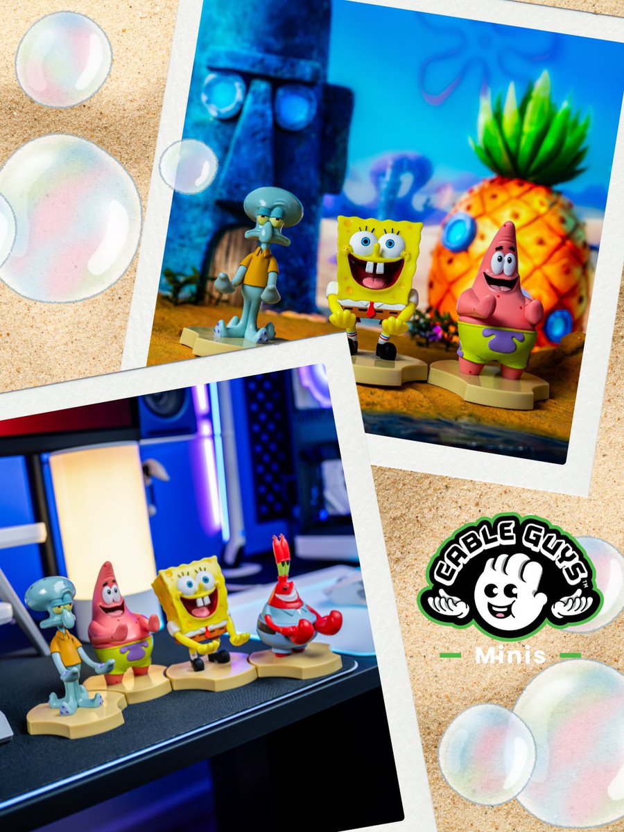 exgpro's tweet photo. Bring your favourite characters home in MINI form! ✨

Whether you're all about TMNT Power, Bikini Bottom adventures, spooky nights at Freddy's, or visits to Halloween Town, Mini Cable Guys keep your earbuds, phones and small devices organised while showcasing the characters you love.

Officially licensed, officially fun! Perfect for gifts 🎁

Shop the collection today at https://t.co/GtOkCZji8k

#gaming #collectibles #fnaf #spongebob #nightmarebeforechristmas #disney