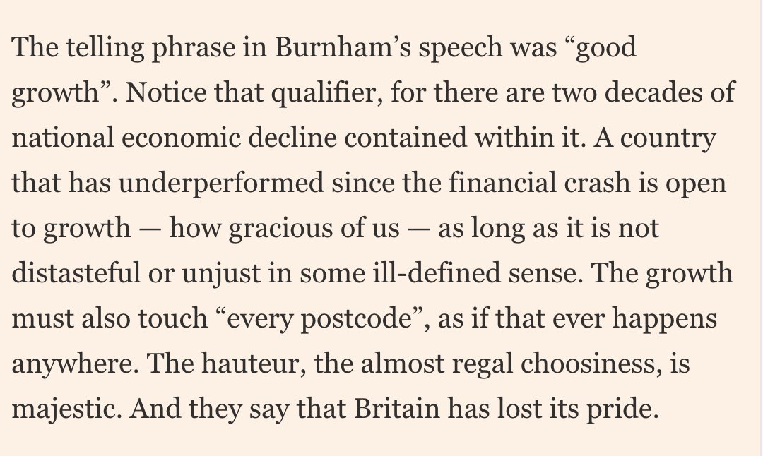JohnRentoul's tweet photo. Andy Burnham is not really interested in growth, says Janan Ganesh https://t.co/rjJJBql6uK https://t.co/Rq3zhD2F83