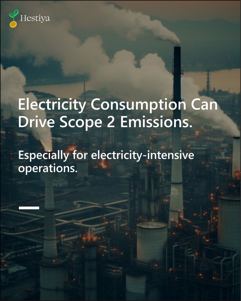 hestiyadotcom's tweet photo. Electricity consumption can shape your Scope 2 footprint.

Measure your baseline. Improve efficiency. Then evaluate renewable electricity options and other market-based approaches where appropriate.

Visit: https://t.co/3aYgCsFuF4

#Scope2 #IREC #EAC https://t.co/0ffxOO0G8e